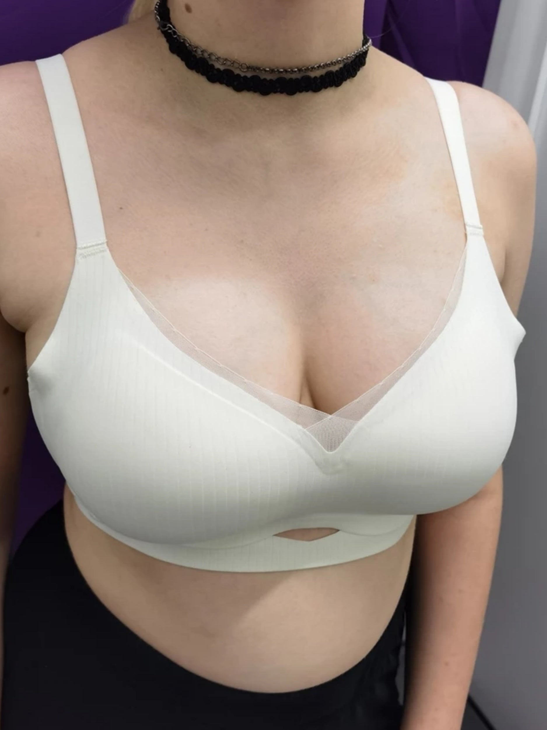 One-piece Seamless Push-up Breathable Mesh Wireless Bra