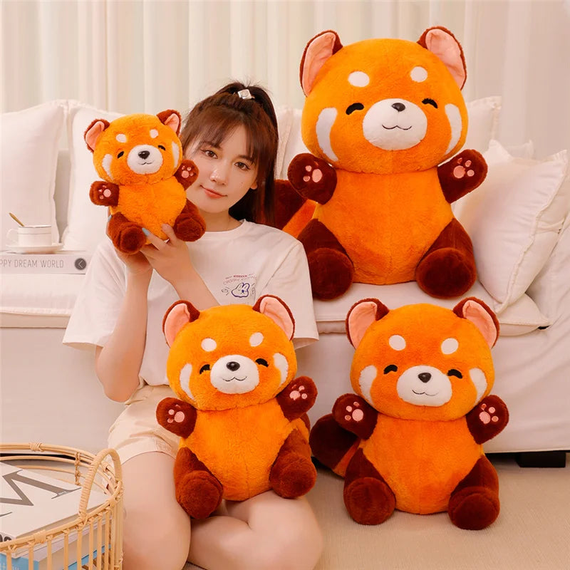 Peluche de mapache rojo