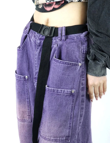 Vintage Baggy-Jeans im Y2K-Stil