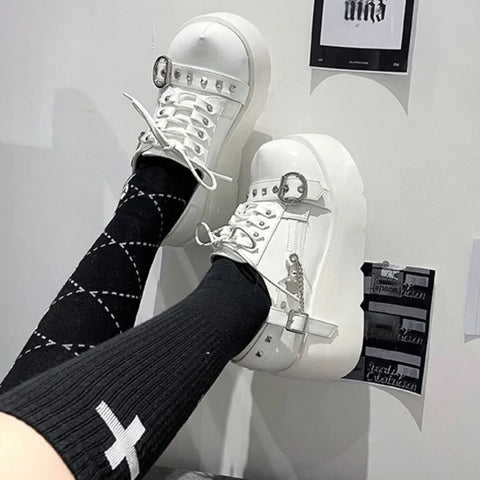 Gothic Y2k Stil Schuhe