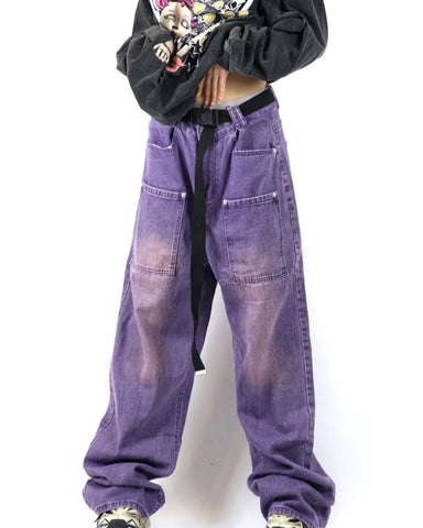 Vintage Baggy-Jeans im Y2K-Stil