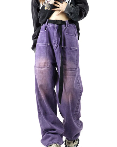 Vintage Baggy-Jeans im Y2K-Stil