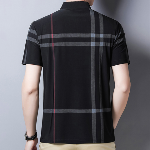 Ben - Checked Anti-Wrinkle Polo Shirt