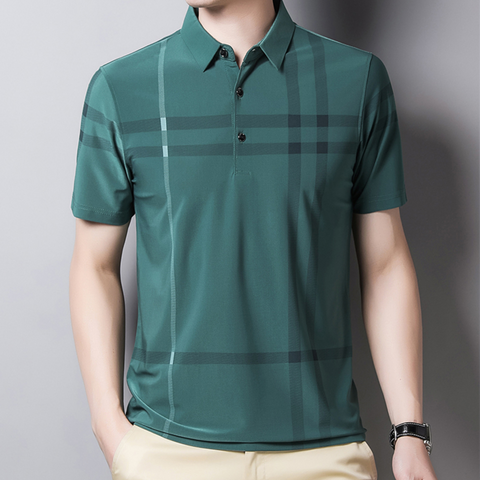 Ben - Checked Anti-Wrinkle Polo Shirt
