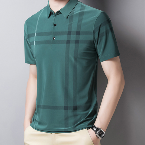 Ben - Checked Anti-Wrinkle Polo Shirt