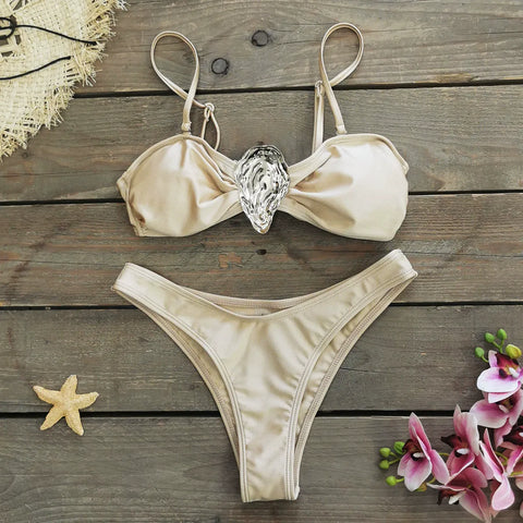 Strapless Bikini Three-Piece Set