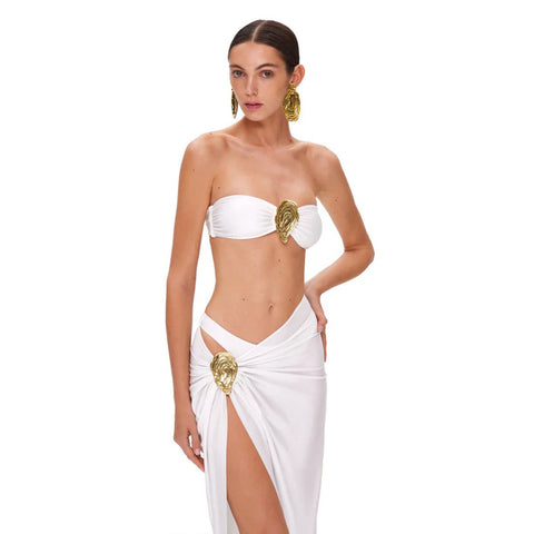 Strapless Bikini Three-Piece Set