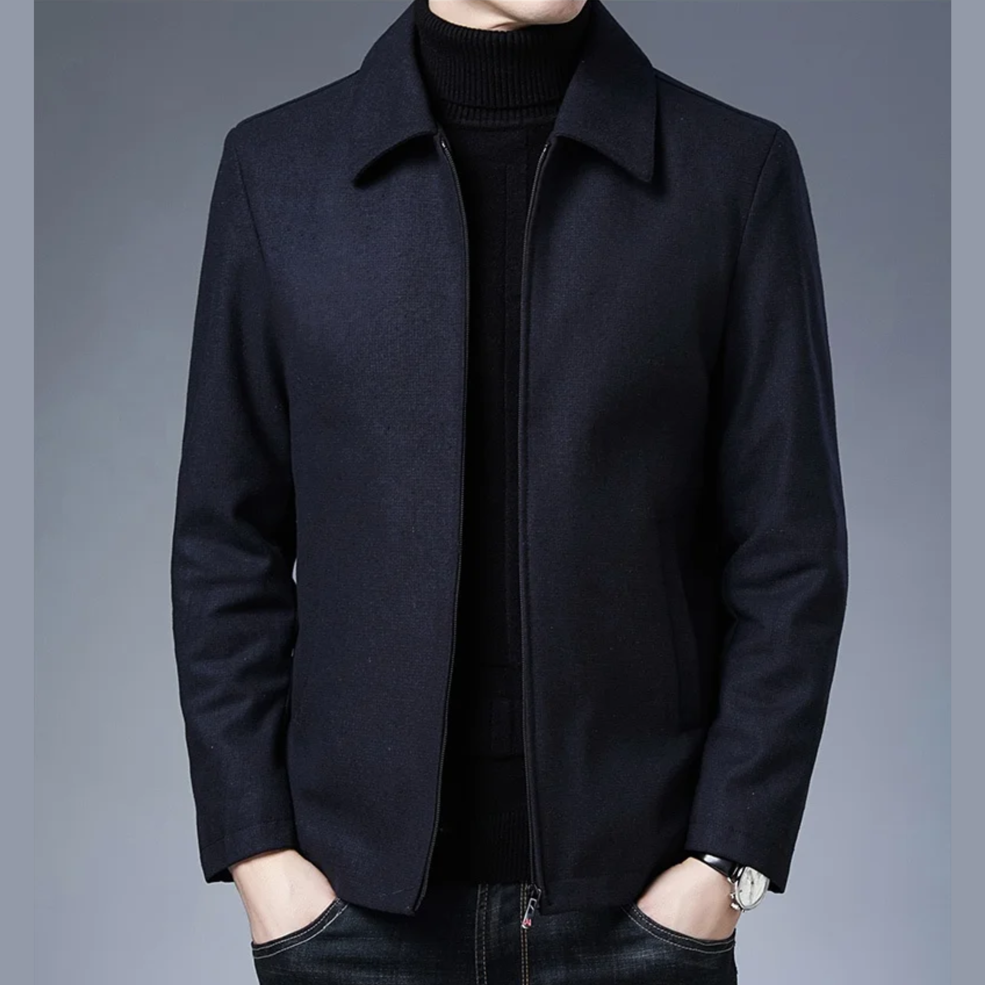 Jermaine - Men's Casual Zipper Jacket