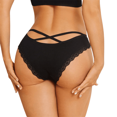 Magic Cross-Strap Low-Waist Panties