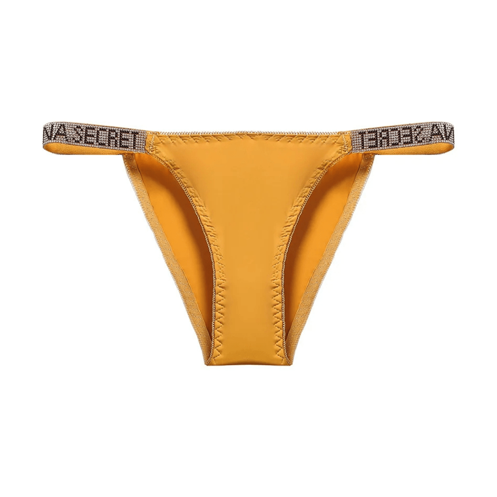 Magic Rhinestone Low-Waist Thong Panties