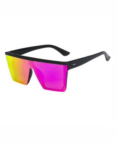 Classic Square Mirror Coated Sunglasses
