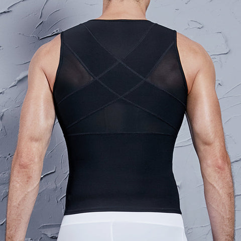Men's Zip Front Compression Tank Top