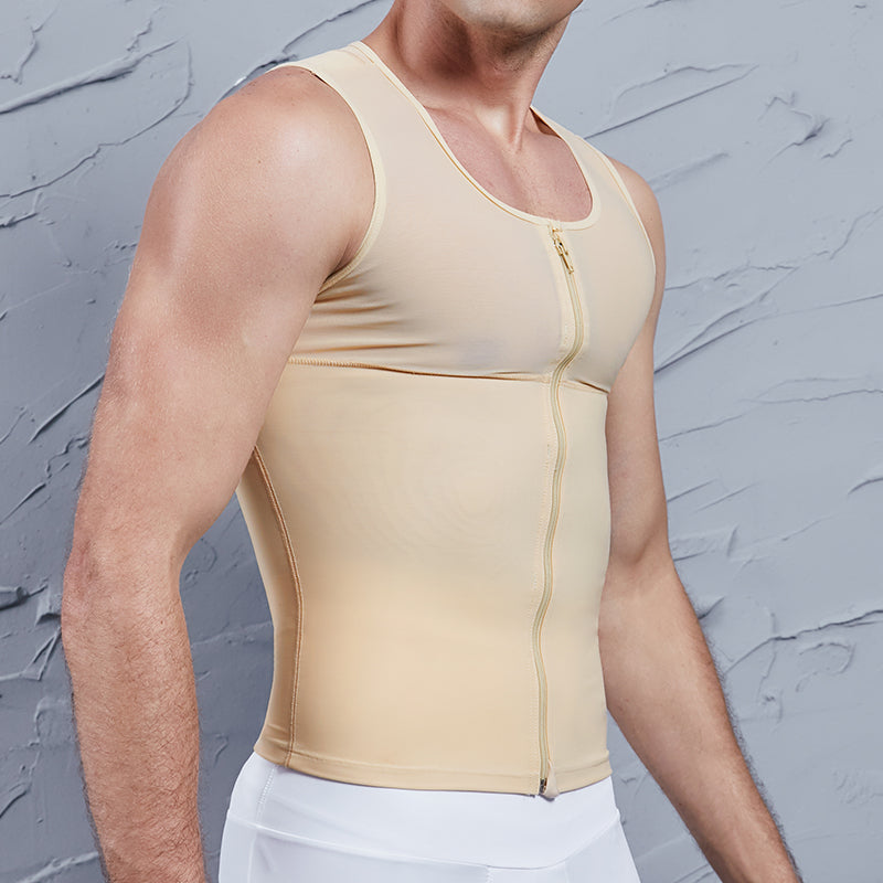Men's Zip Front Compression Tank Top