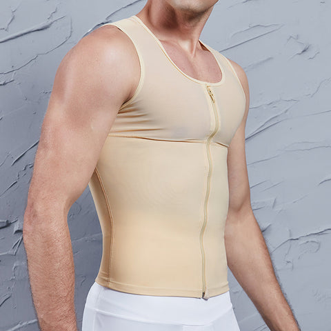 Men's Zip Front Compression Tank Top