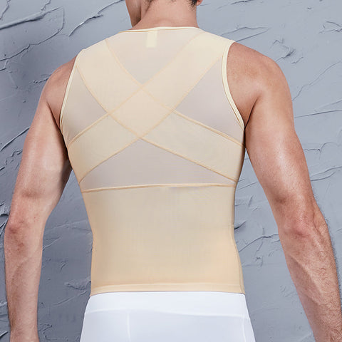 Men's Zip Front Compression Tank Top