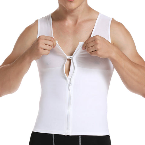 Men's Zip Front Compression Tank Top