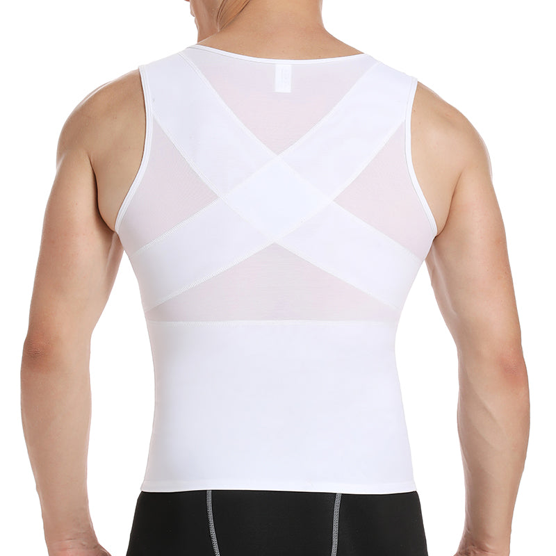 Men's Zip Front Compression Tank Top