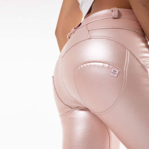 Cheeky Pink PU Butt Lift Pants