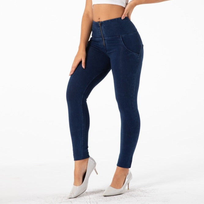 Cheeky Navy High Waist Butt Lift Jeggings