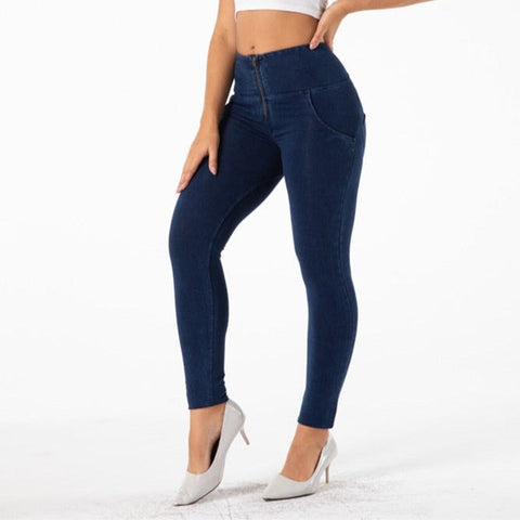 Cheeky Navy High Waist Butt Lift Jeggings