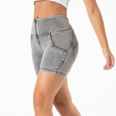 Cheeky Gray High Waist Butt Lift Shorts