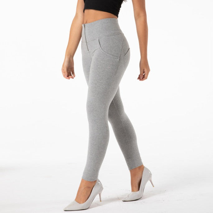 Cheeky Gray High Waist Butt Lift Pants