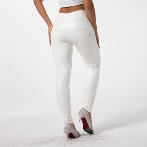 Cheeky White PU Butt Lift Pants