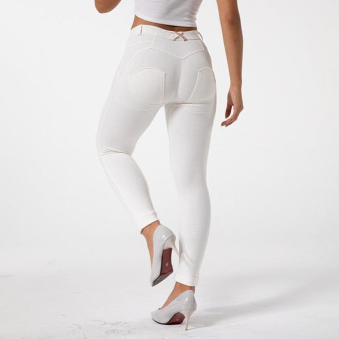 Cheeky White Butt Lift Pants