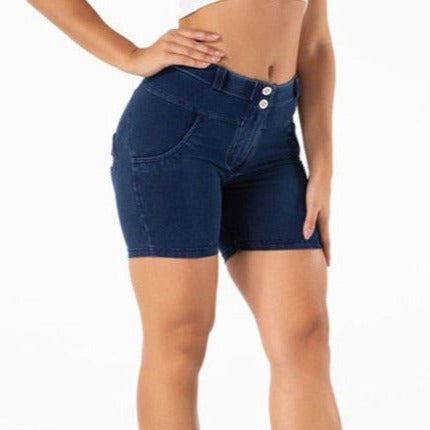 Cheeky Dark Blue Butt Lift Shorts