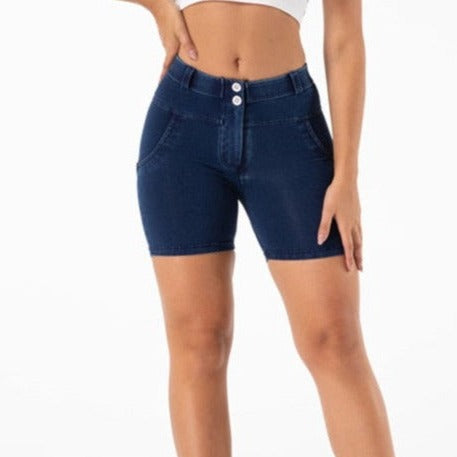 Cheeky Dark Blue Butt Lift Shorts
