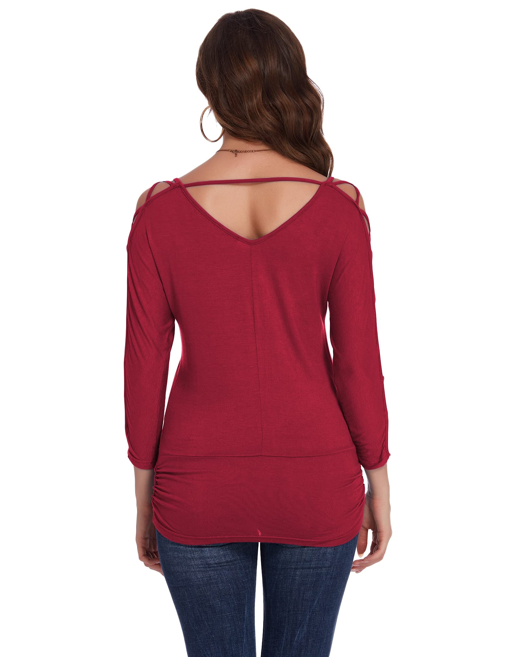 Cold Shoulder Tunic Tops