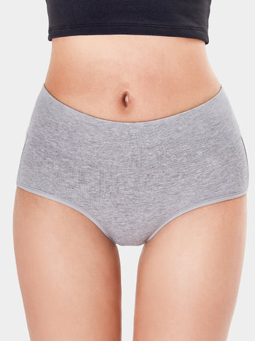 Soft Cotton High-Cut Briefs Breathable Panties