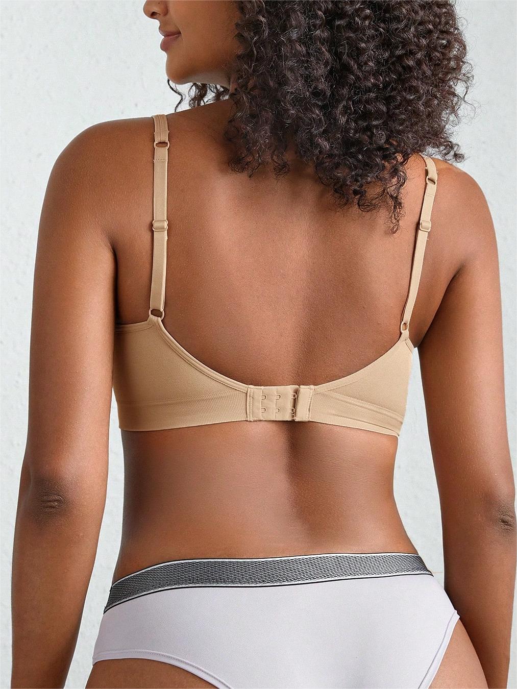 Plain Solid Wireless Bra