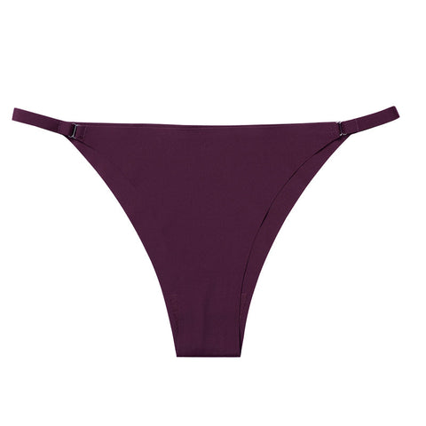 Metal Buckle Thong Panties