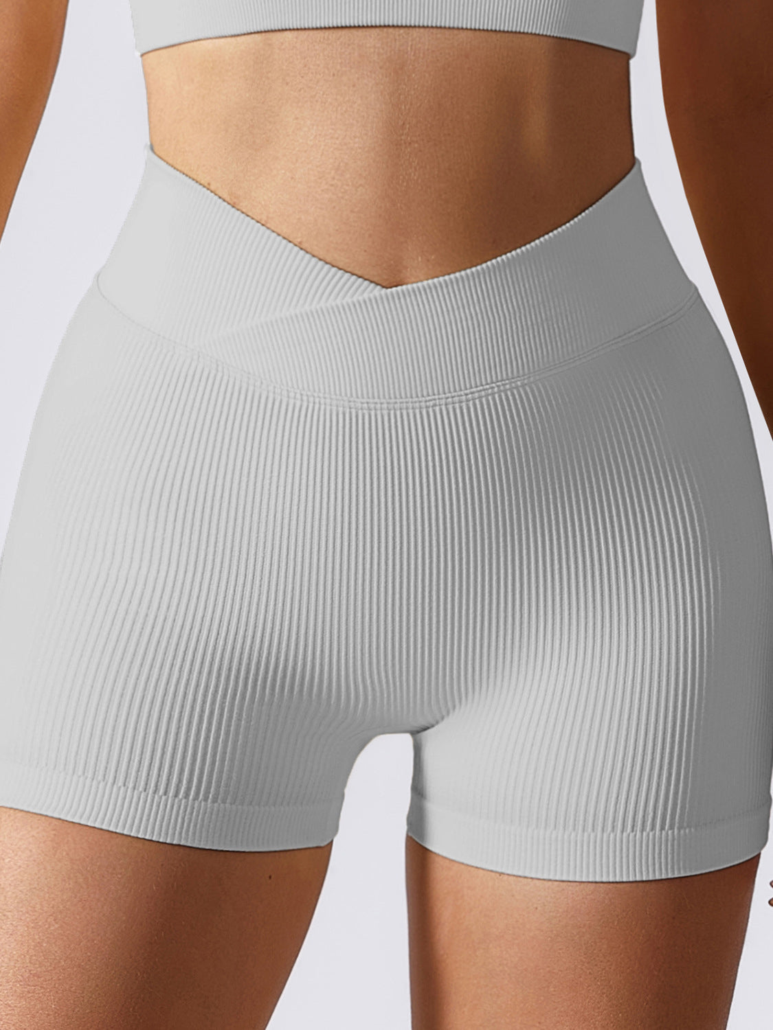 Live in Rib 3" Crossover Gym Short