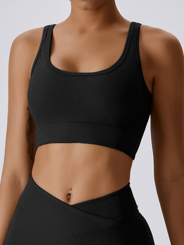 Crossover Tie Back Yoga Bras