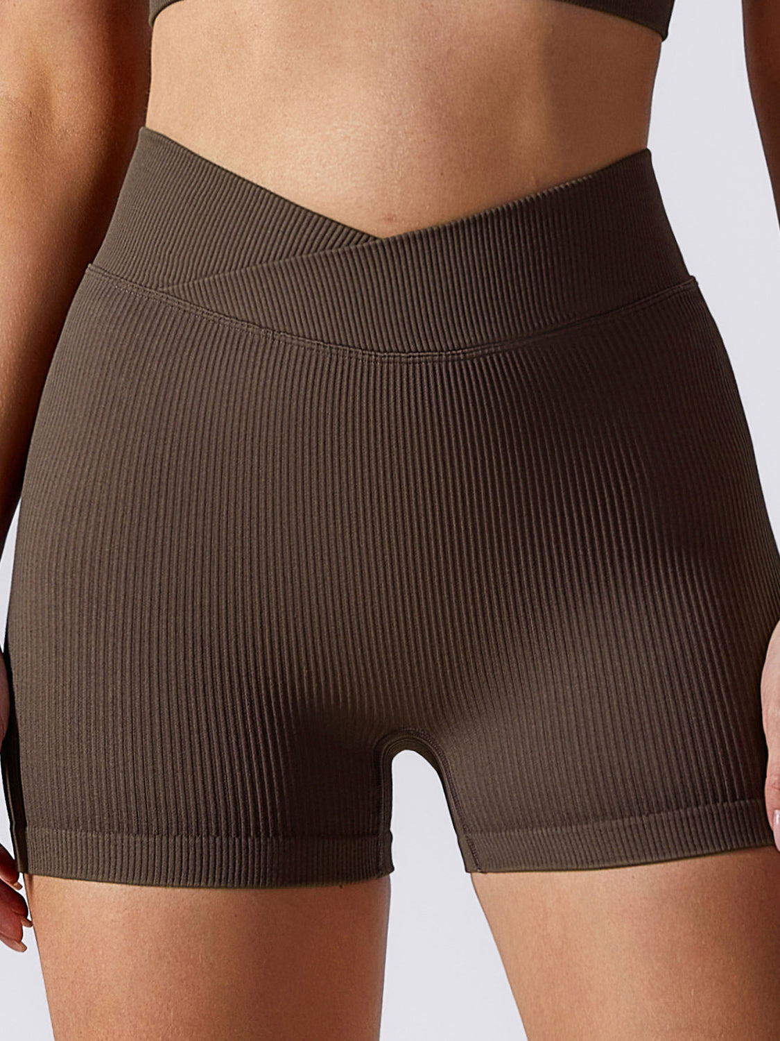 Live in Rib 3" Crossover Gym Short