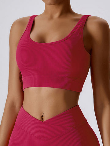 Crossover Tie Back Yoga Bras