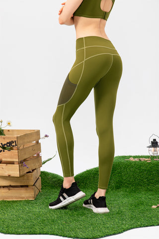 Sport-BH &amp; Leggings-Set – Pfirsich