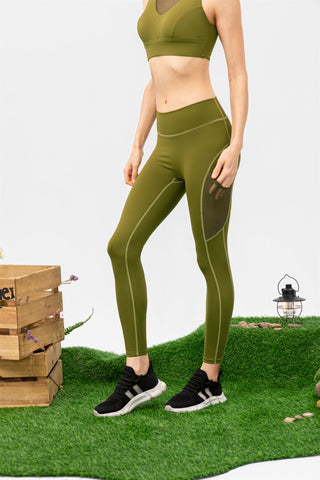 Sport-BH &amp; Leggings-Set – Pfirsich