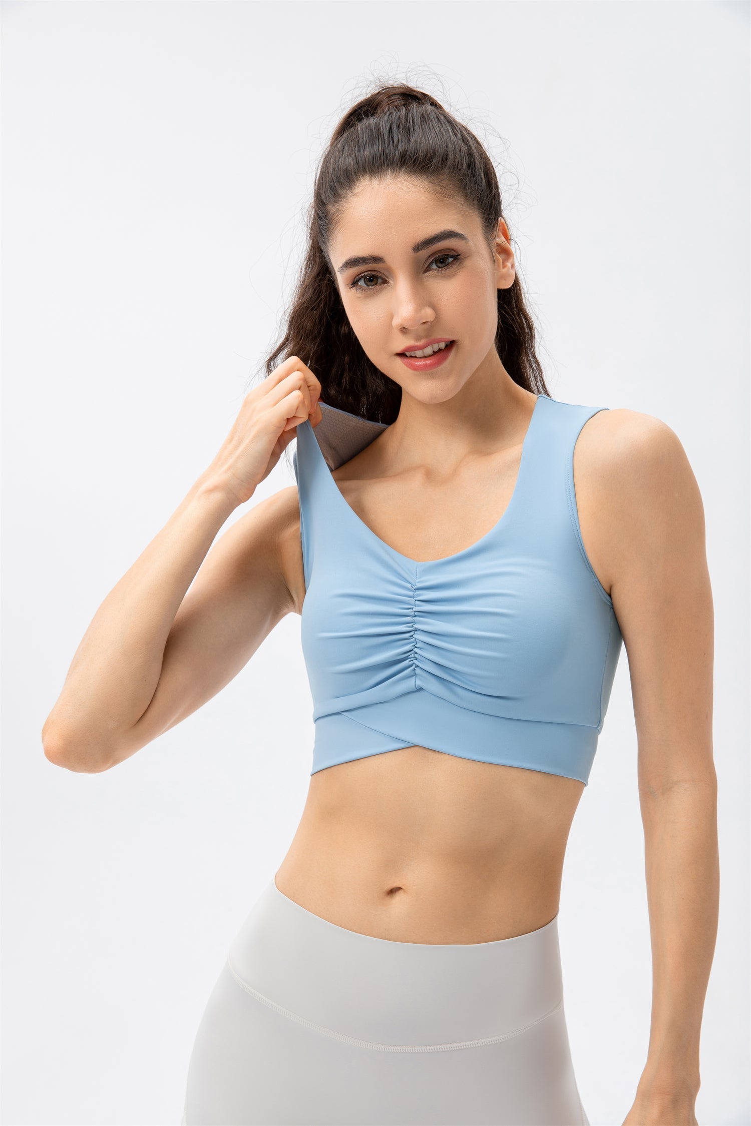 Ruched Sports Bra