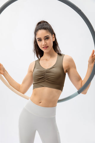 Ruched Sports Bra