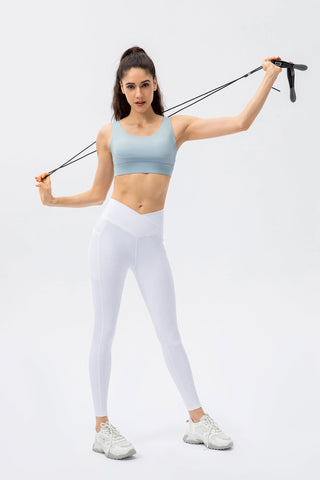 U Neck Crisscross Yoga Sports Bra