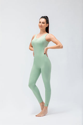 High Rise Crossover Full Length Jumpsuit