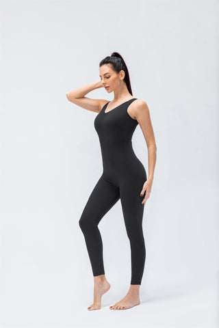 High Rise Crossover Full Length Jumpsuit