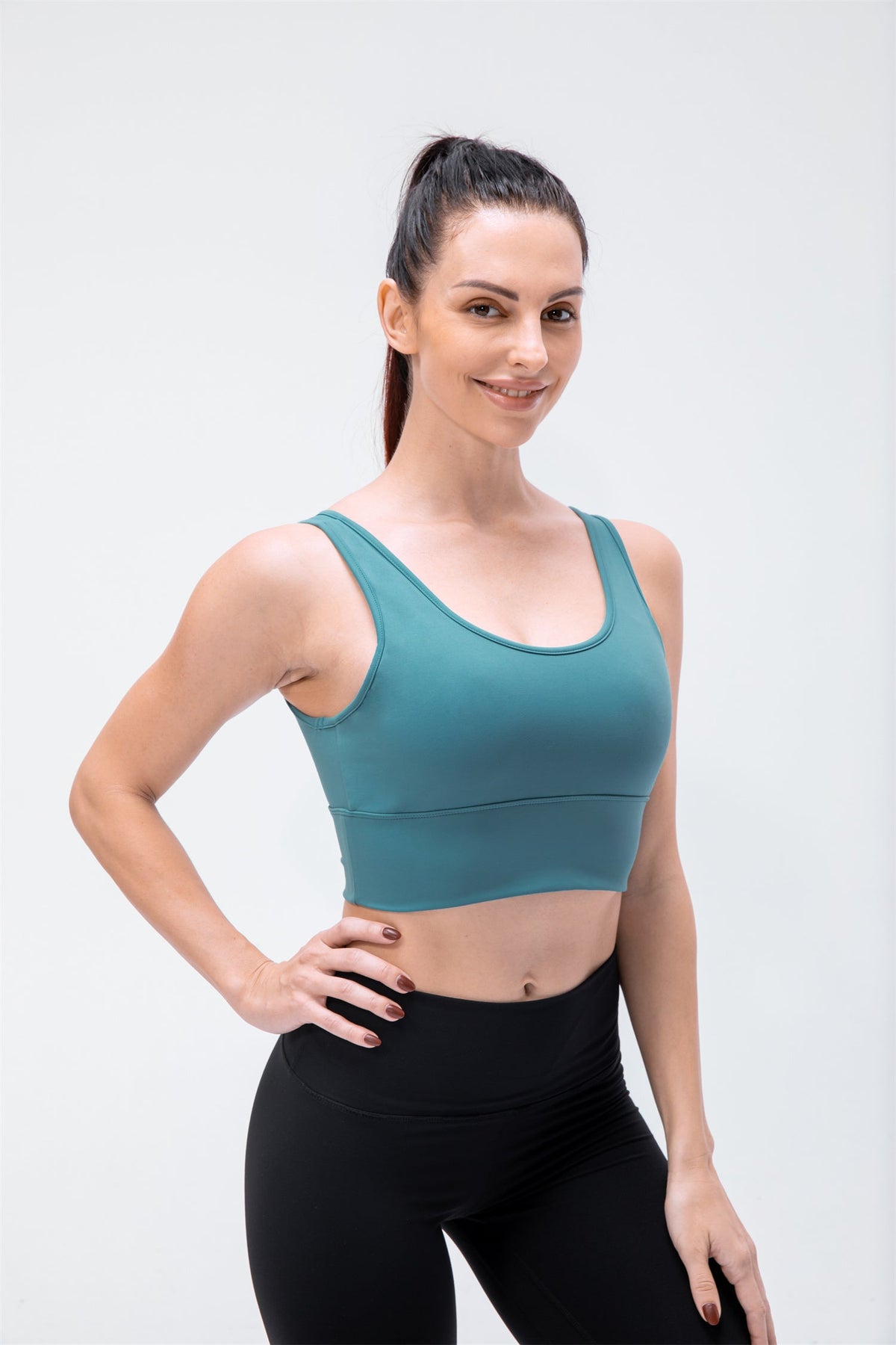 Tops deportivos de yoga de alta elasticidad