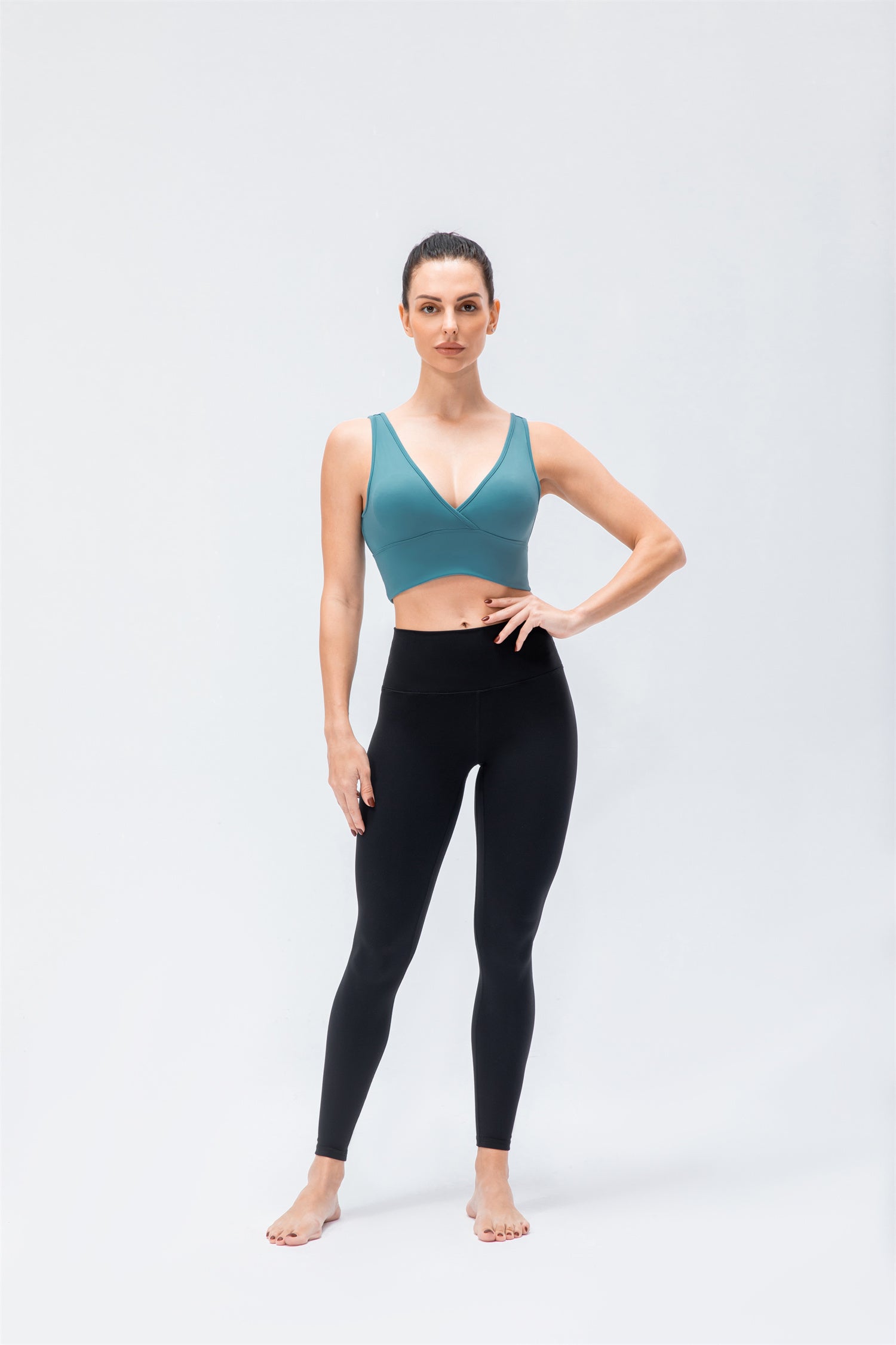 Tops deportivos de yoga de alta elasticidad