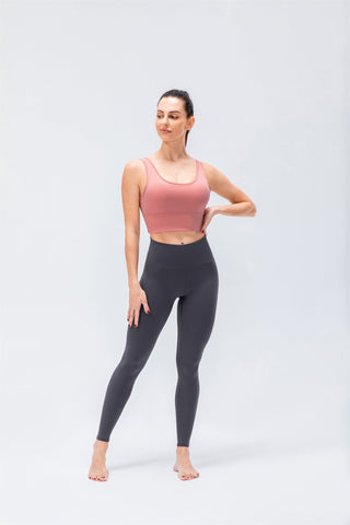 Tops deportivos de yoga de alta elasticidad