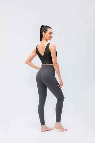 Tops deportivos de yoga de alta elasticidad