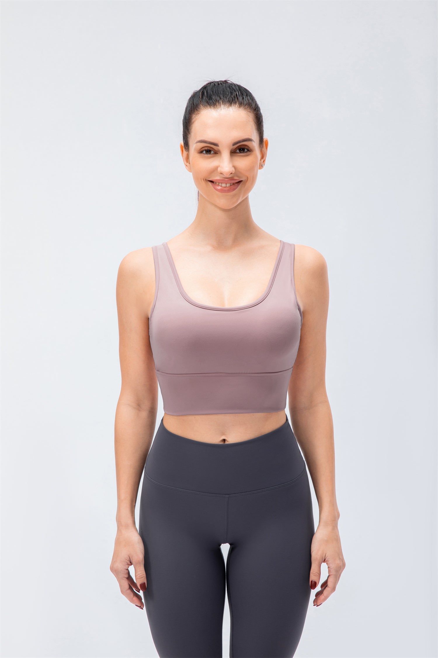 Tops deportivos de yoga de alta elasticidad